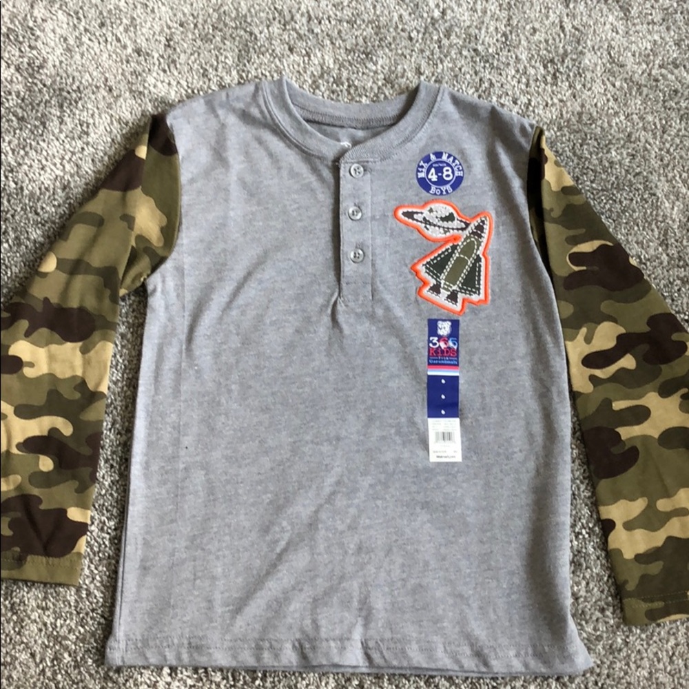 Boys casual long sleeve shirt